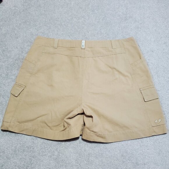 VINTAGE Sportif USA 2004 Organic Cotton Cargo Shorts 5" HR Y2K Safari Women's 12 - Picture 5 of 15